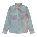 Blue Matthew Pastel Strokes Print Shirt