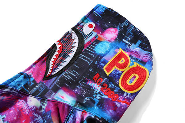BAPE Tokyo Night Multicolor Zip Hoodie