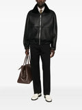 FENDI leather bomber jacket