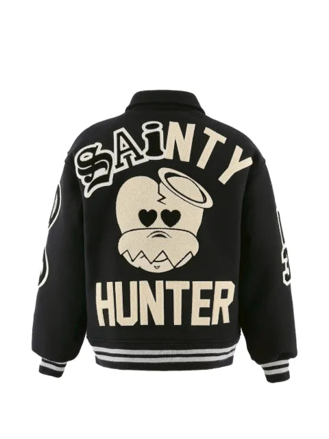 SAINT MXXXXXX x Bounty Hunter appliqué bomber jacket