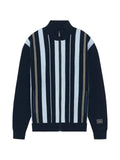 Drôle De Monsieur striped zip-up sweater