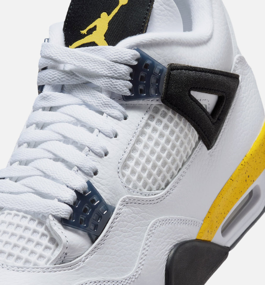 Air Jordan 4 Retro Rare Air Tour Yellow | Men's Lifestyle Shoe | White/Dark Stucco/Black/Tour Yellow