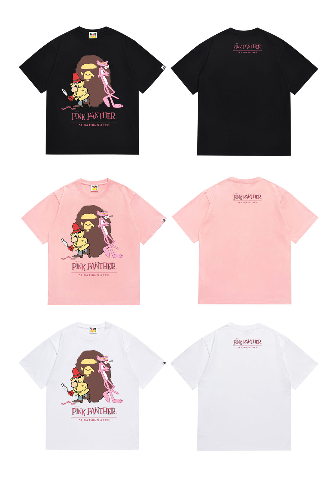 Bape Camo Ape Head Multi‑Color Crew Neck Streetwear Tee Unisex