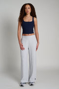Scuba Mid-Rise Wide-Leg Pant