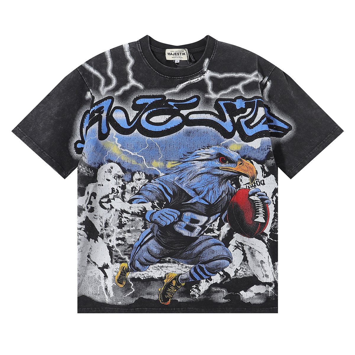 MAJESTIK Athlete Eagle Graphic T-Shirt