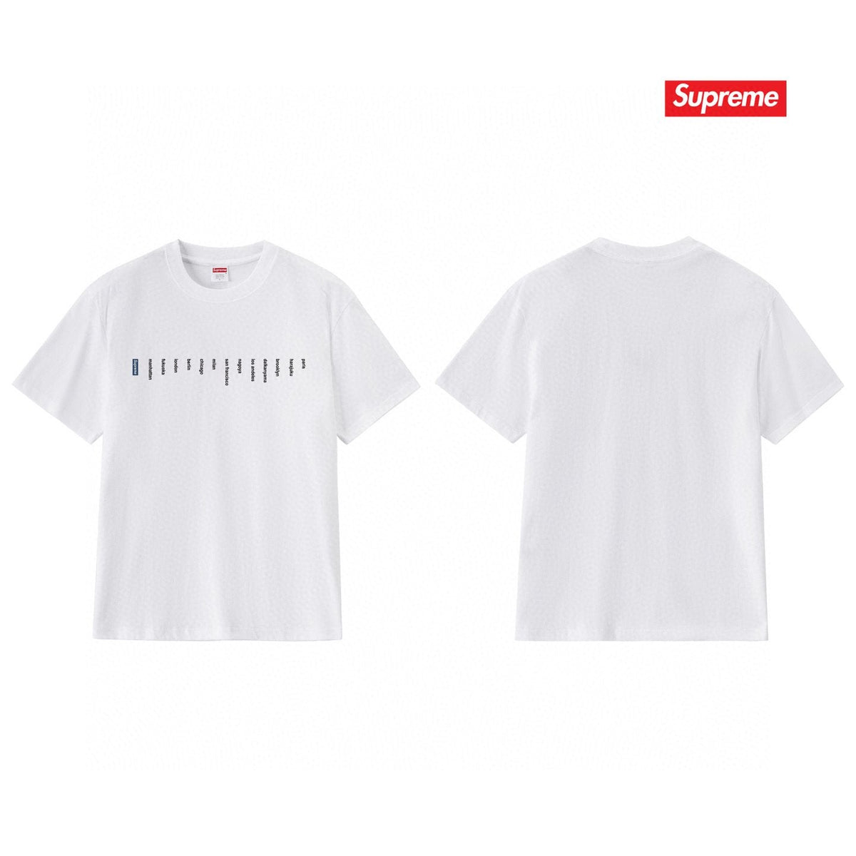 Supreme Location Graphic Short-Sleeve T-Shirt