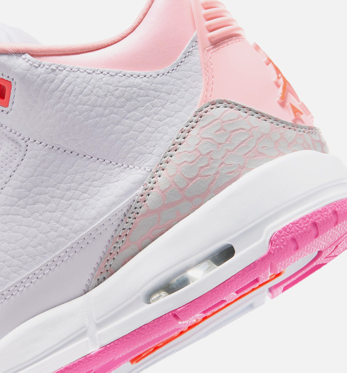 Air Jordan 3 Retro Spring Flowers Big Kids' Lifestyle Shoes - Pearl Pink/Pink Bloom/Pink Glow/Hyper Orange