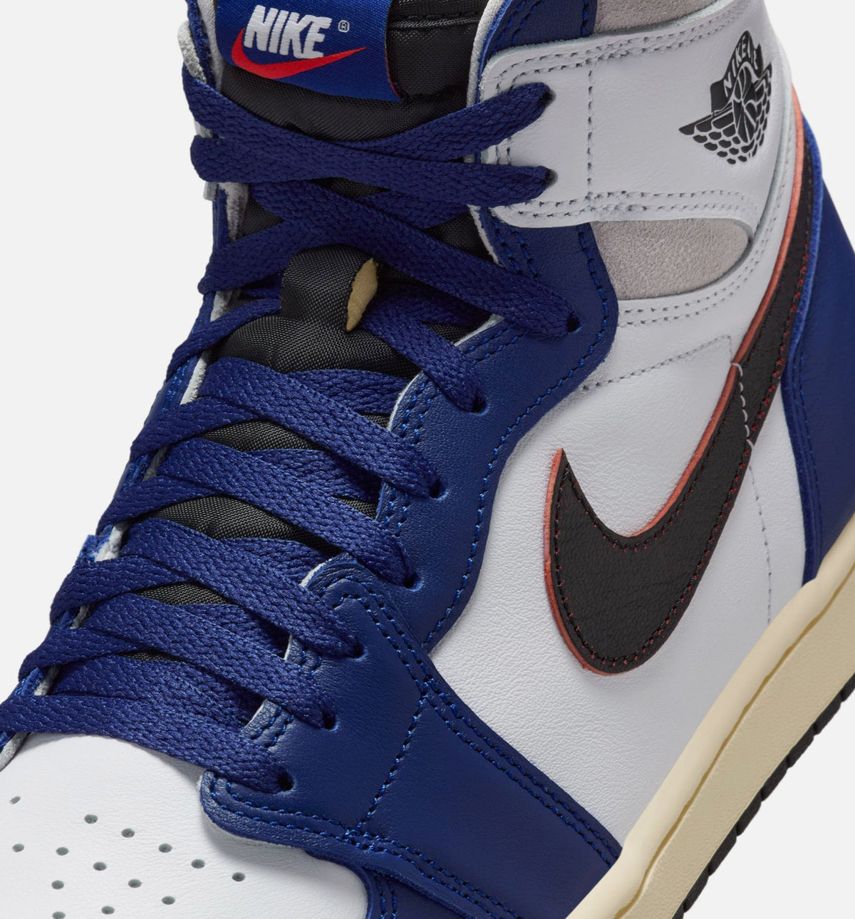 Air Jordan 1 Retro High OG Rare Air Deep Royal Blue Men's Lifestyle Shoes - White / Black / Deep Royal Blue
