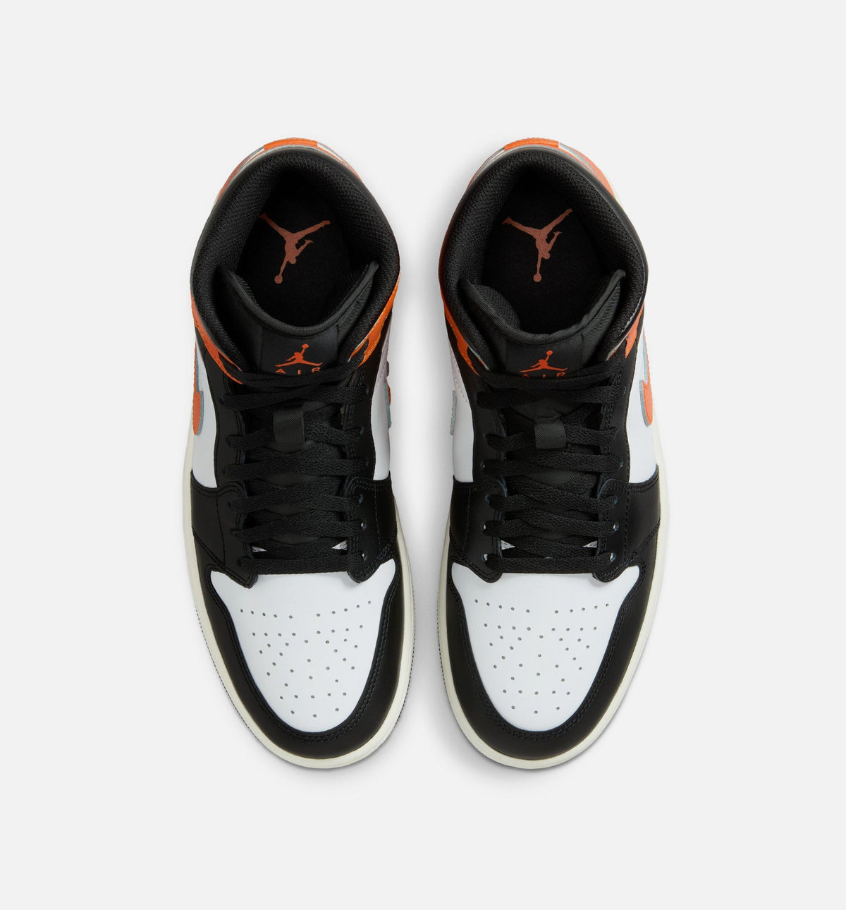 Air Jordan 1 Mid Men's Lifestyle Shoes - Starfish / White / Sail / Black